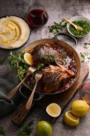 lamb shanks for two with mash gremolata