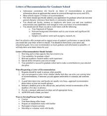 15 Letters Of Recommendation For Graduate School Pdf Doc Free