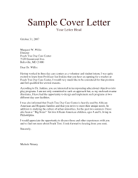 Cv Cover Letter Teacher Sample Resume Child Care Cover Letter