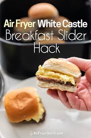 white castle breakfast sliders