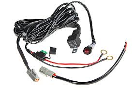 Hella lights harness ideal for diy projects which use street legal lights hella modular 60m lights. Led Light Wiring Harness With Weatherproof Switch And Relay Single Channel Atp Connector Super Bright Leds