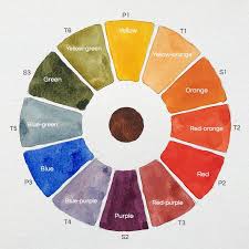12 Color Watercolor Wheel Chart In 2019 Watercolor 12