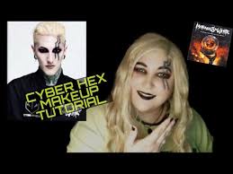 cyber hex inspired makeup tutorial