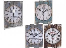 Mdf Rectangular Wall Clocks 3 Assorted