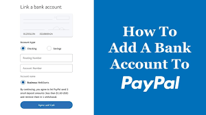 how to add a bank account to paypal