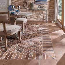 brick look porcelain tile floor