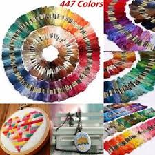 Details About 447 Colors Cross Stitch Thread Pattern Kit Chart Embroidery Floss Sewing Skeins