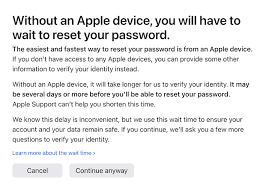 use apple id account recovery without
