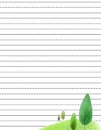 Lined Paper Kindergarten Lined Writing Paper Free Printable Writing