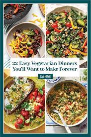 20 easy vegetarian dinner recipes to