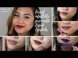 loreal pro matte liquid lipsticks