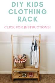 The rail is absolutely brilliant! Diy Kids Wood Clothing Rack This Bliss Life