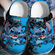Stitch Little Blue Monster Crocs 3D Clog Shoes - 365crocs