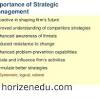 Strategic Management