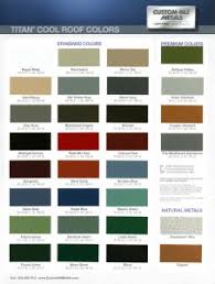 8 Metal Roofing Color Chart Color Chart Sheet Www