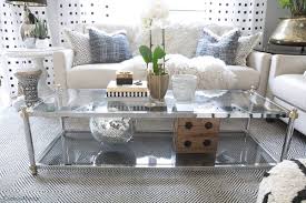 how to style a two tier coffee table