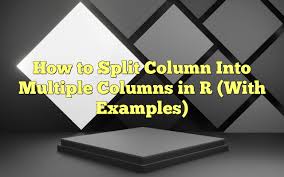 split column into multiple columns in r