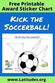 Free Sticker Behavior Chart Kick The Soccerball Sandton