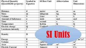 What Are Si Units