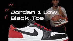 jordan 1 low black toe ogs in 2023