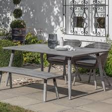 The slatted tables and plush chairs of the wayland outdoor dining collection provide you with the means to create an oasis of comfort in your outdoor space when you entertain while their durable build will keep them looking like new. Pavilion Chic Rhodes Outdoor Dining Table Pavilion Broadway