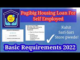 pagibig housing loan as self emplo