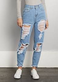 Destroyed Light Blue High Rise Mom Jean Rue21 In 2019