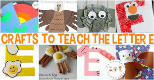 12 easy crafts to teach letter e