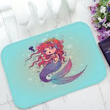 little mermaid under sea doodle cartoon