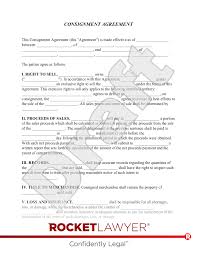 free consignment agreement template