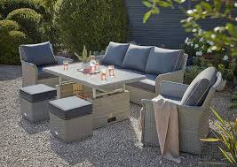 cornbury grey garden sofa set with