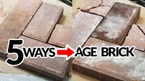 make new brick pavers look old diy