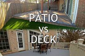 Deck Versus Patio For Townhouse