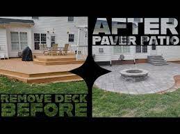 Tear Down A Deck And Install A Paver