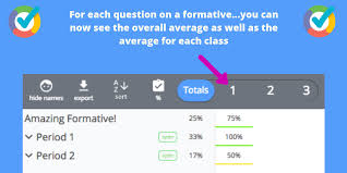 If you just want an answer key to compare answers to after everyone has submitted? Formative Feature Updates General Use Formative Community Center