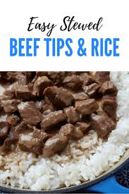 stewed beef tips and rice julias