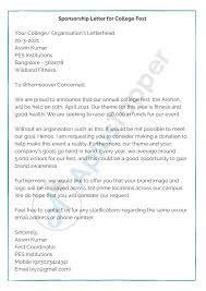 sponsorship letter how to write a