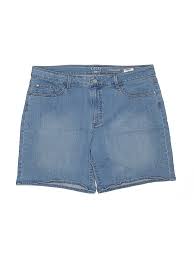 Details About Riders By Lee Women Blue Denim Shorts 18 Plus