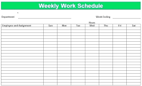 Half Hour Schedule Template One Week Calendar Excel 8 Weekly