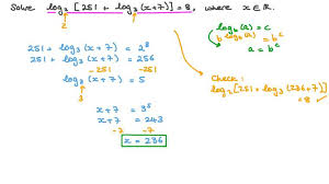 Lesson Logarithmic Equations With