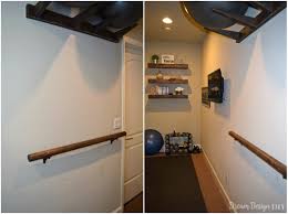 how to make a wall mounted ballet barre