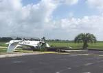 Cessna 172 plane crash lands at Lake Venice Golf Club in Florida