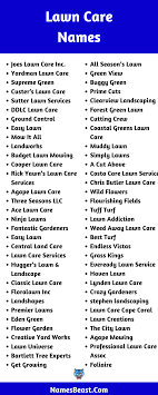 840 lawn care business names ideas to
