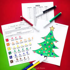 Enjoy these free printable christmas tree coloring sheets. Christmas Tree Color By Coding Christmas Coloring Page Left Brain Craft Brain