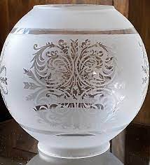 Frosted Glass Globe Oil Lamp Shade