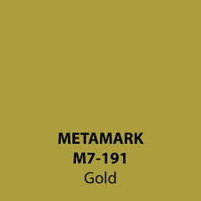 Gold Gloss Vinyl M7 191 Metamark 7 Series Self Adhesive Sticky Back Polymeric Sign Making Vinyl