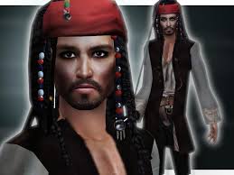 the sims resource johnny depp as jack