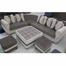 Unique Design L Shape Wooden Sofa Set