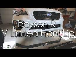 baysonr motorsports front lip install