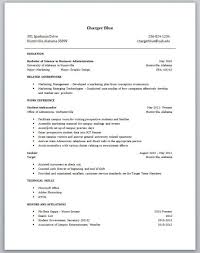 College Student Resume Sample For No Experience Google Search Simple